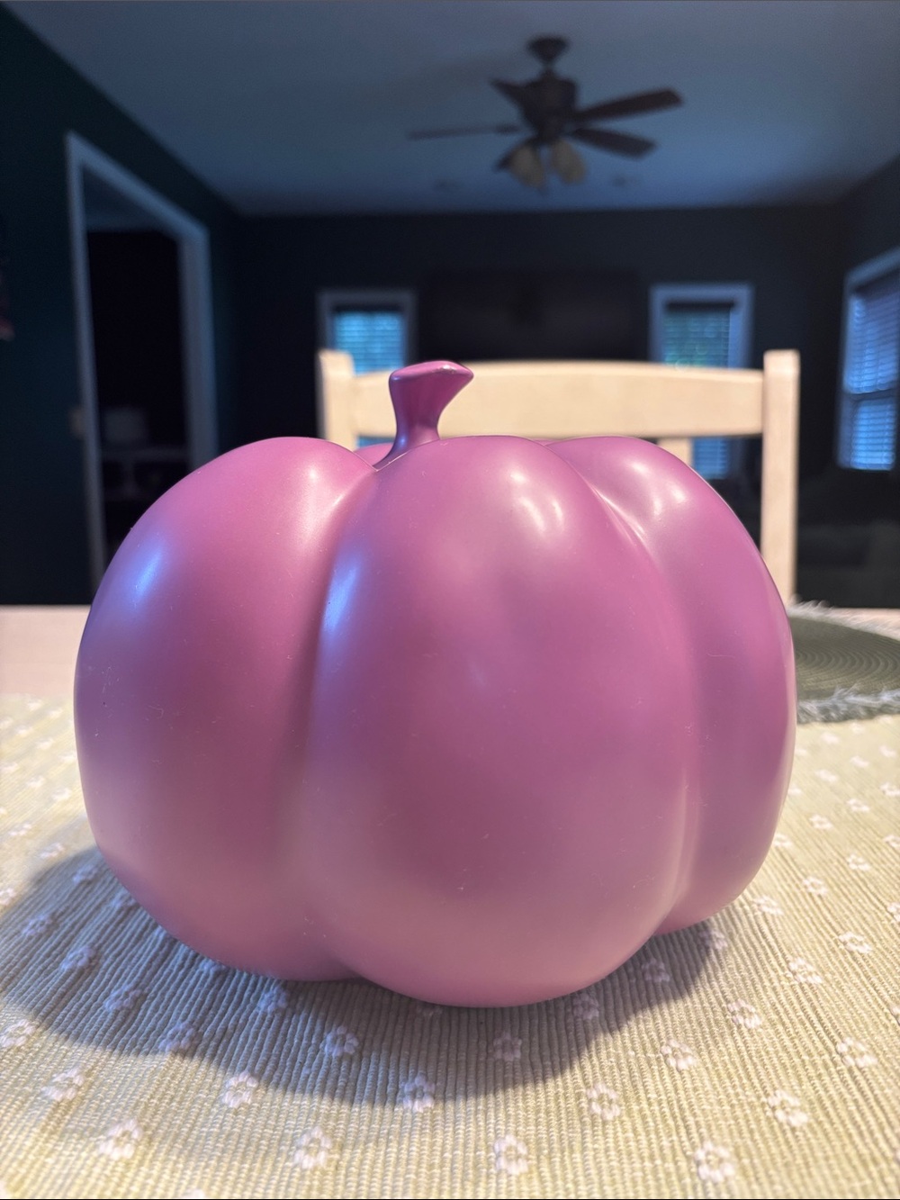 Rae Dunn Purple Ceramic Halloween Pumpkin - Picture 3 of 3